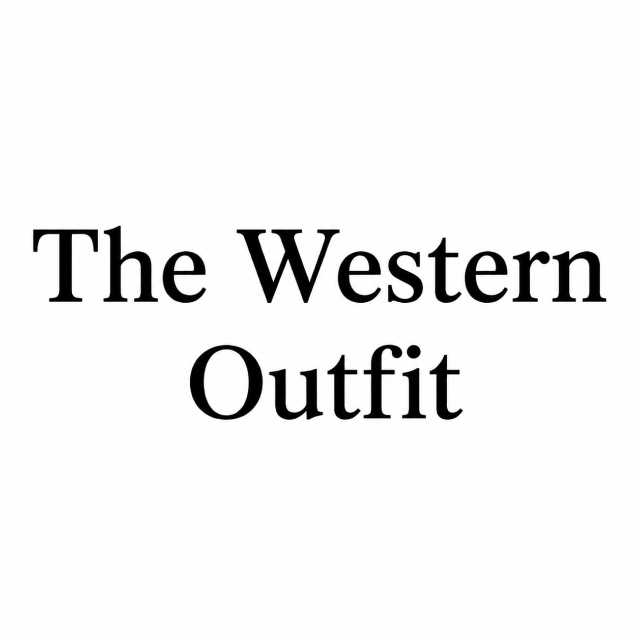 thewesternoutfit